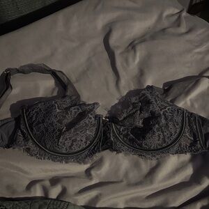 Victoria's Secret Lace Underwire Bra - Dark Gray